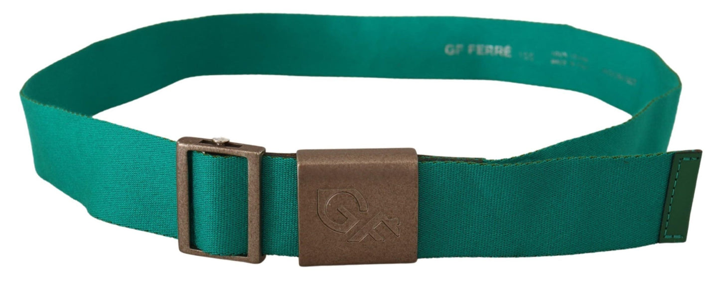 Ceinture réglable en coton vert Gf Ferre