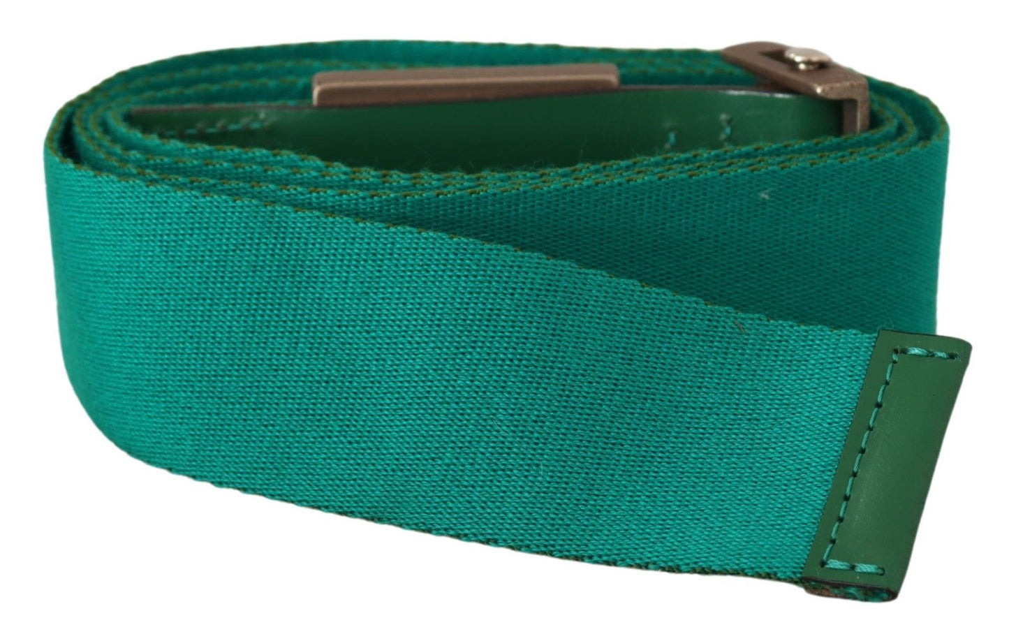 Ceinture réglable en coton vert Gf Ferre