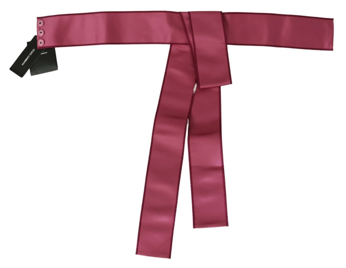 Ceinture large en soie rose Dolce &amp; gabbana