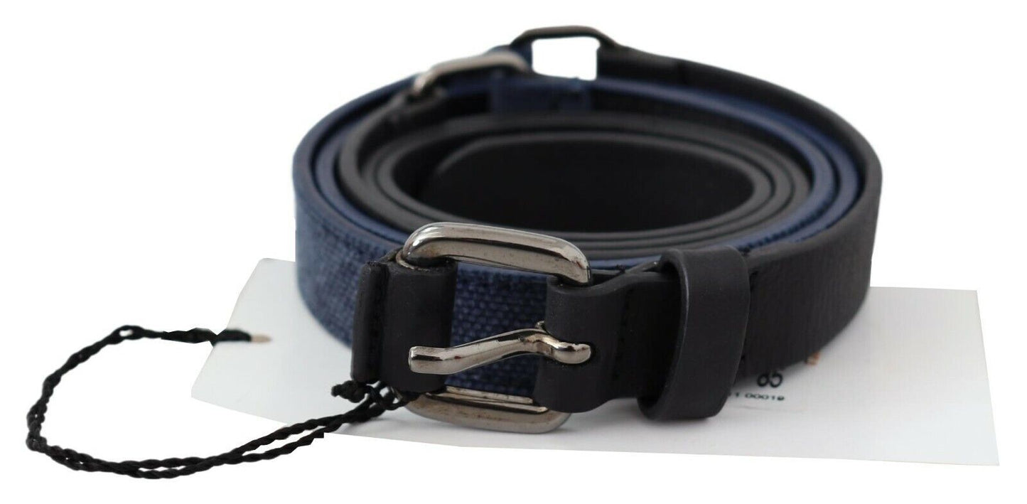 Costume national ceinture réglable en cuir noir