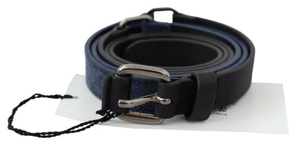 Costume national ceinture réglable en cuir noir