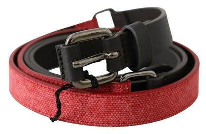 Costume national ceinture de mode en cuir marron rouge