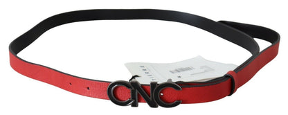 Costume national ceinture en cuir rouge