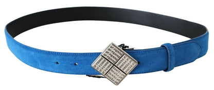 Ceinture en cuir bleu royal Gf Ferre