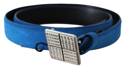 Ceinture en cuir bleu royal Gf Ferre