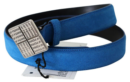 Ceinture en cuir bleu royal Gf Ferre