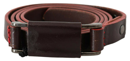 Costume national ceinture de mode en cuir marron