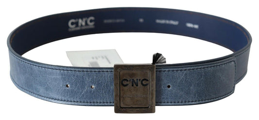 Costume national ceinture de mode en cuir bleu