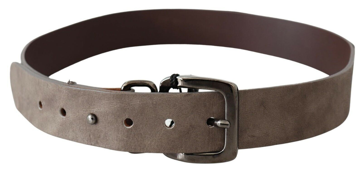 Costume national ceinture en cuir marron foncé