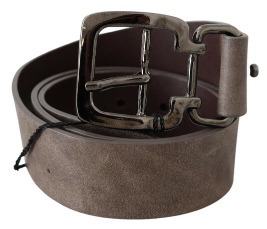 Costume national ceinture en cuir marron foncé