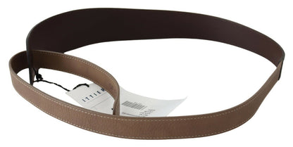 Ceinture en cuir tressé marron foncé Gf Ferre