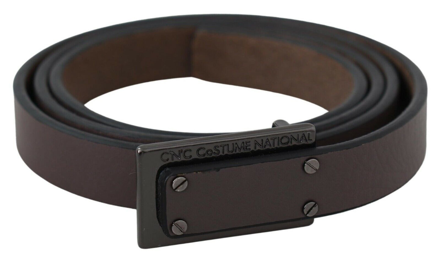 Costume national ceinture de mode en cuir marron