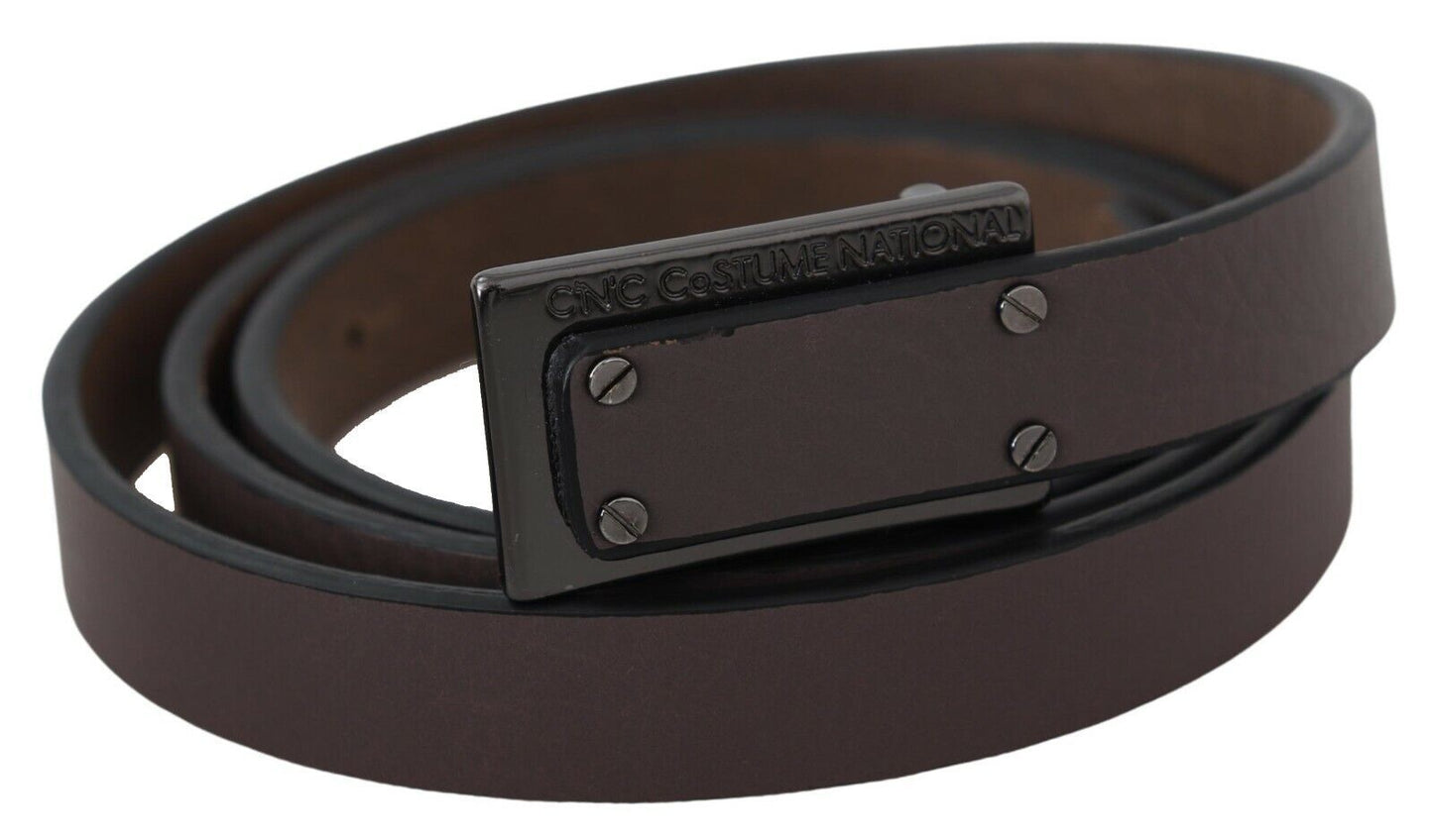 Costume national ceinture de mode en cuir marron