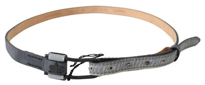 Ceinture en cuir tressé noir Ermanno Scervino