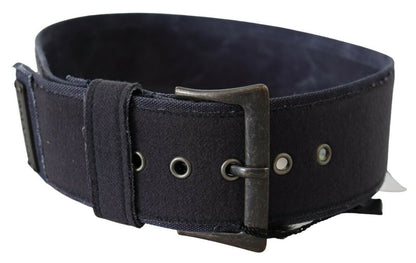 Ceinture Ermanno Scervino en cuir bleu marine