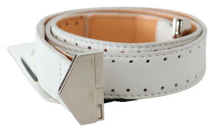 Ceinture mode en cuir blanc Gf Ferre