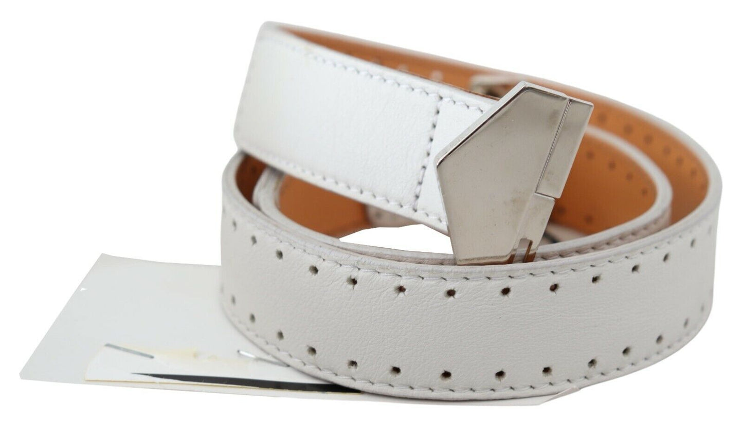 Ceinture mode en cuir blanc Gf Ferre