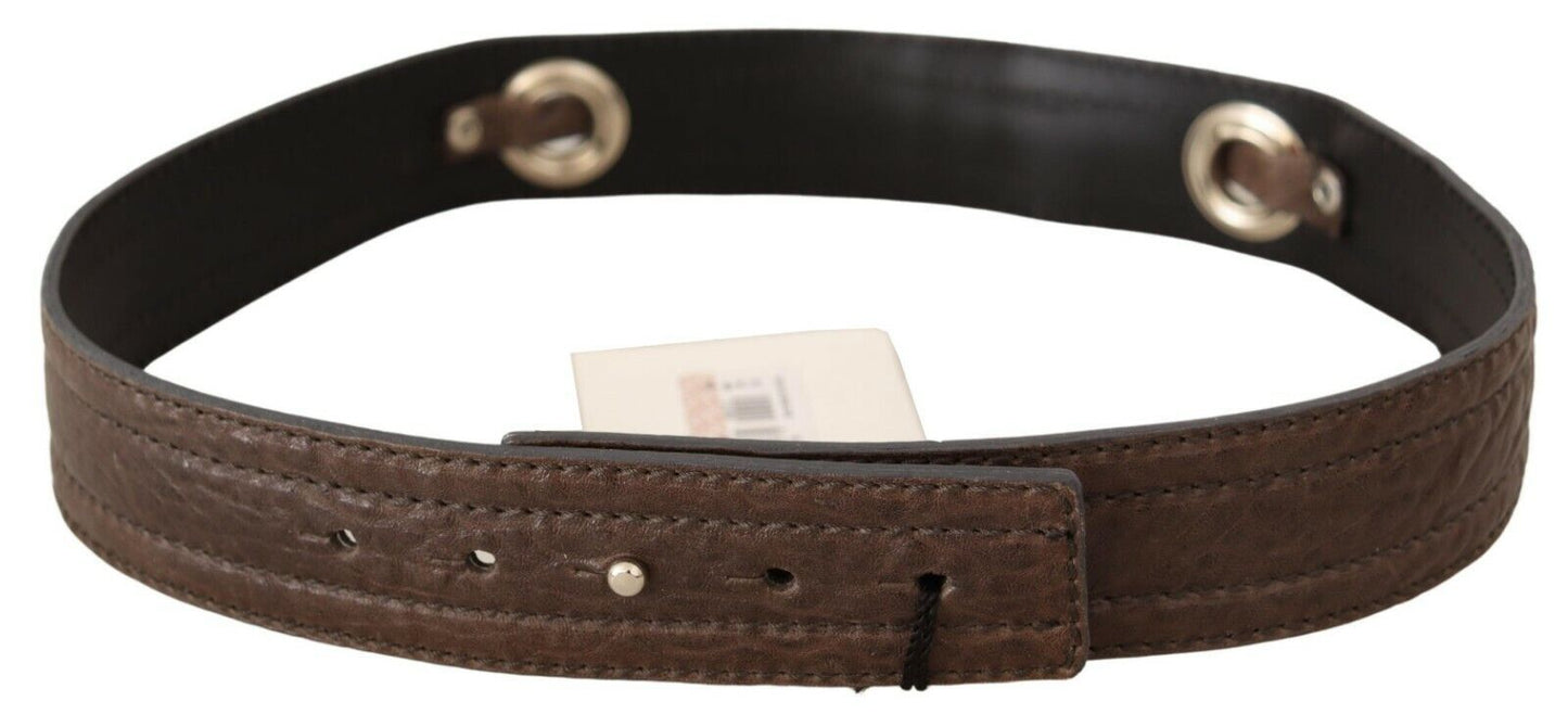 Costume national ceinture de mode en cuir marron