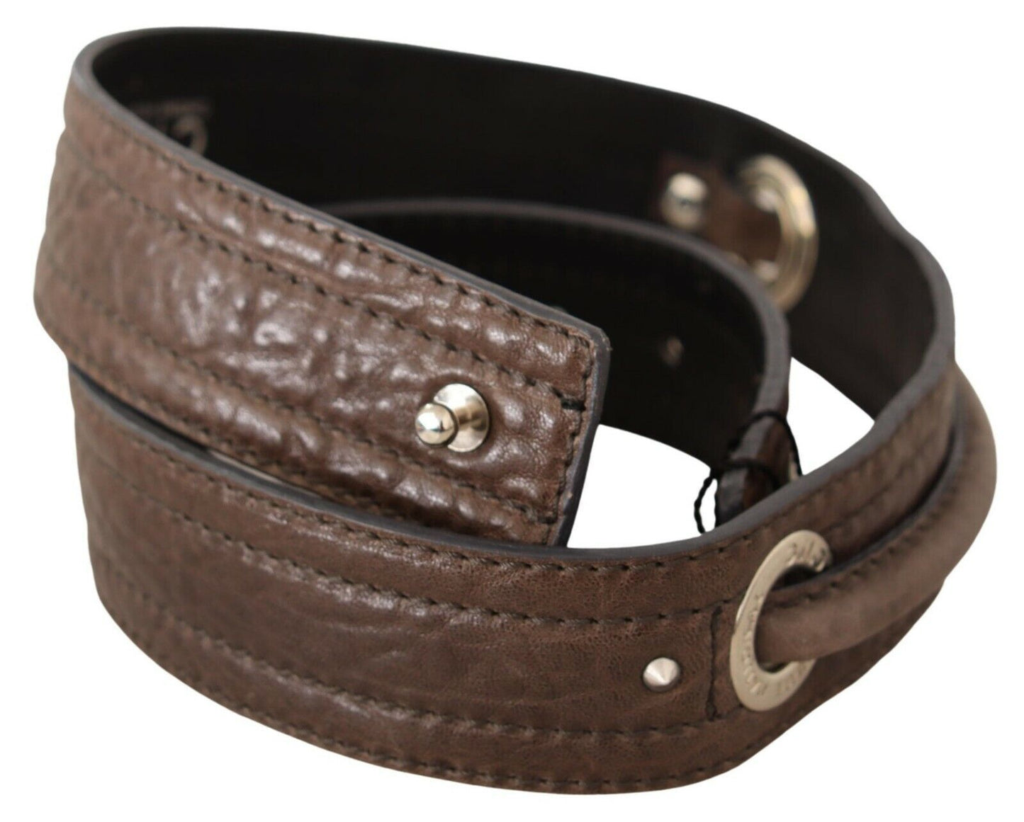 Costume national ceinture de mode en cuir marron