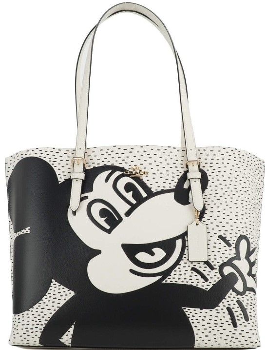 Coach (c6978) Mickey Mouse x Keith Haring Mollie grand sac fourre-tout en cuir