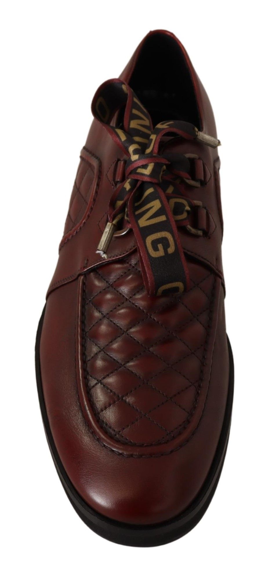 Dolce &amp; gabbana chaussures derby en cuir bordeaux