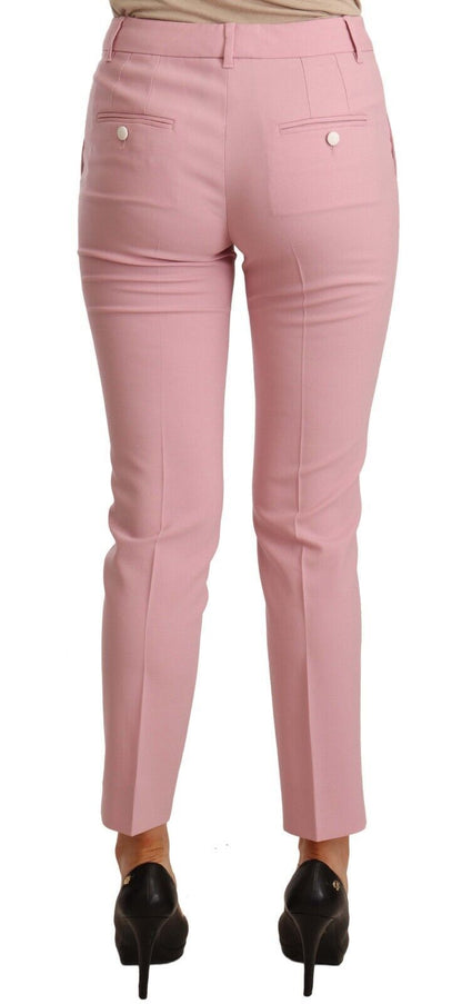 Pantalon court en laine vierge rose Dolce &amp; gabbana