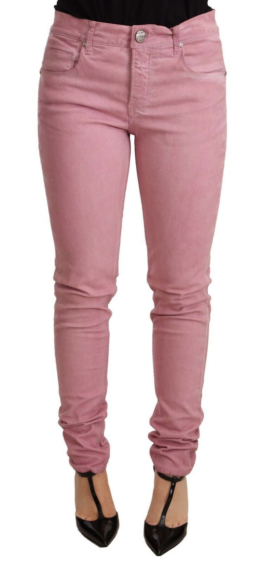 Jean slim en denim rose Acht