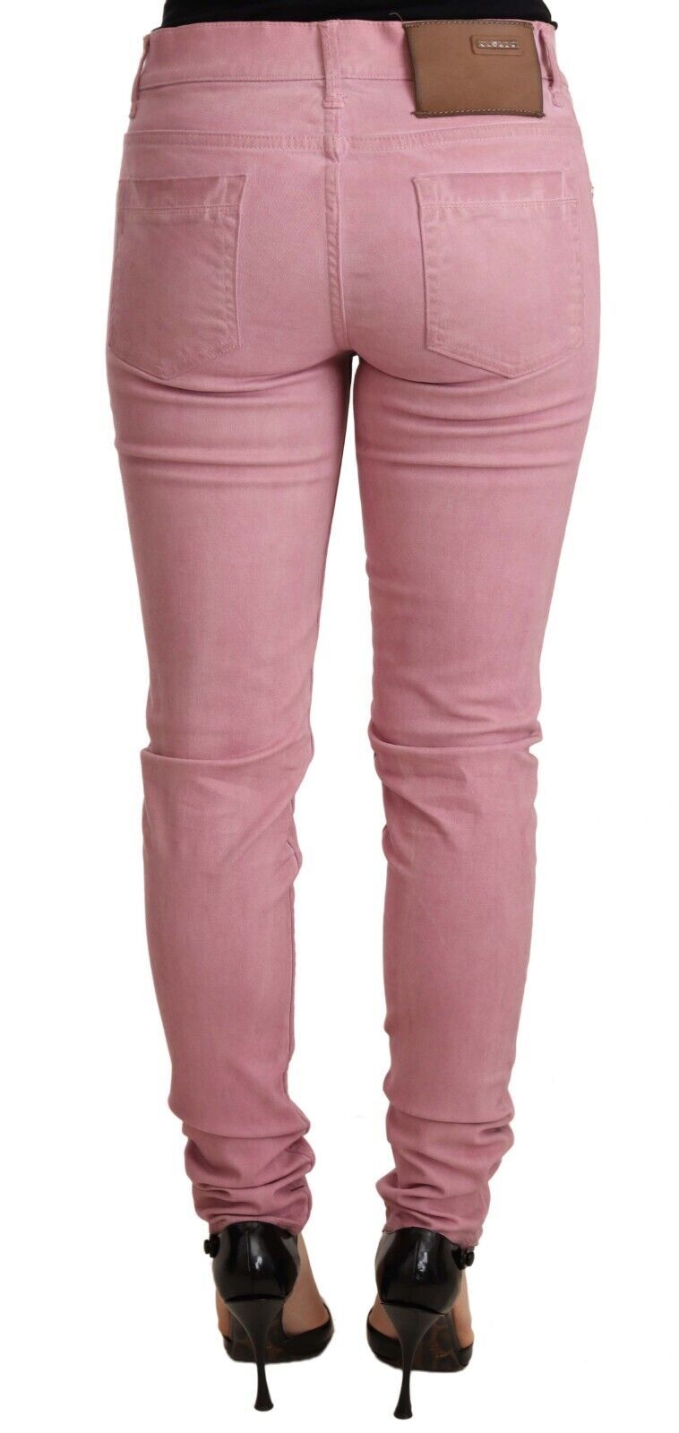 Jean slim en denim rose Acht