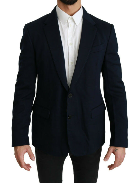 Blazer homme bleu foncé coupe slim Dolce &amp; gabbana