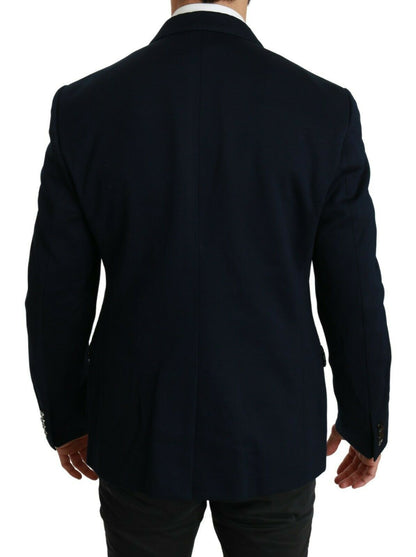 Blazer homme bleu foncé coupe slim Dolce &amp; gabbana