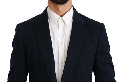 Blazer homme bleu foncé coupe slim Dolce &amp; gabbana