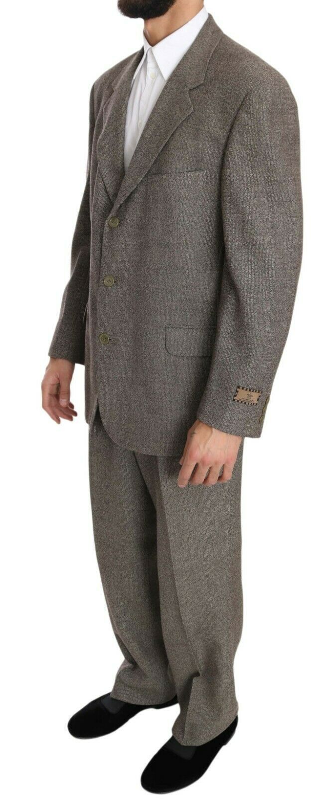 Costume homme Fendi en laine marron clair