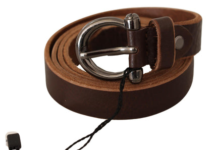 Ceinture mode en cuir marron John Galliano