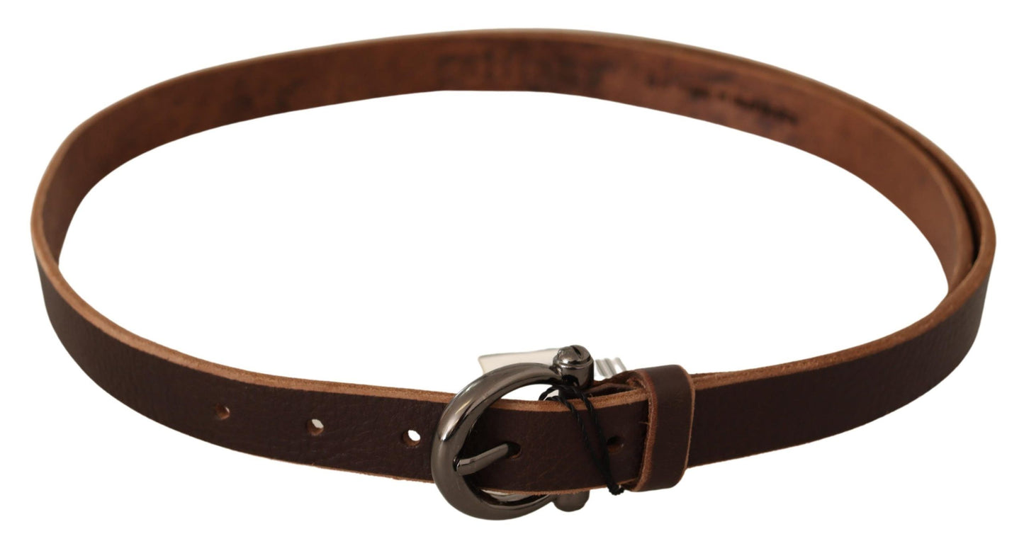 Ceinture mode en cuir marron John Galliano