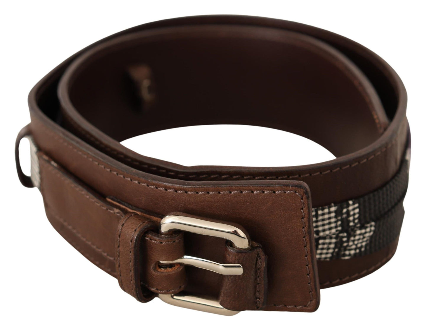 Costume national ceinture de mode en cuir marron