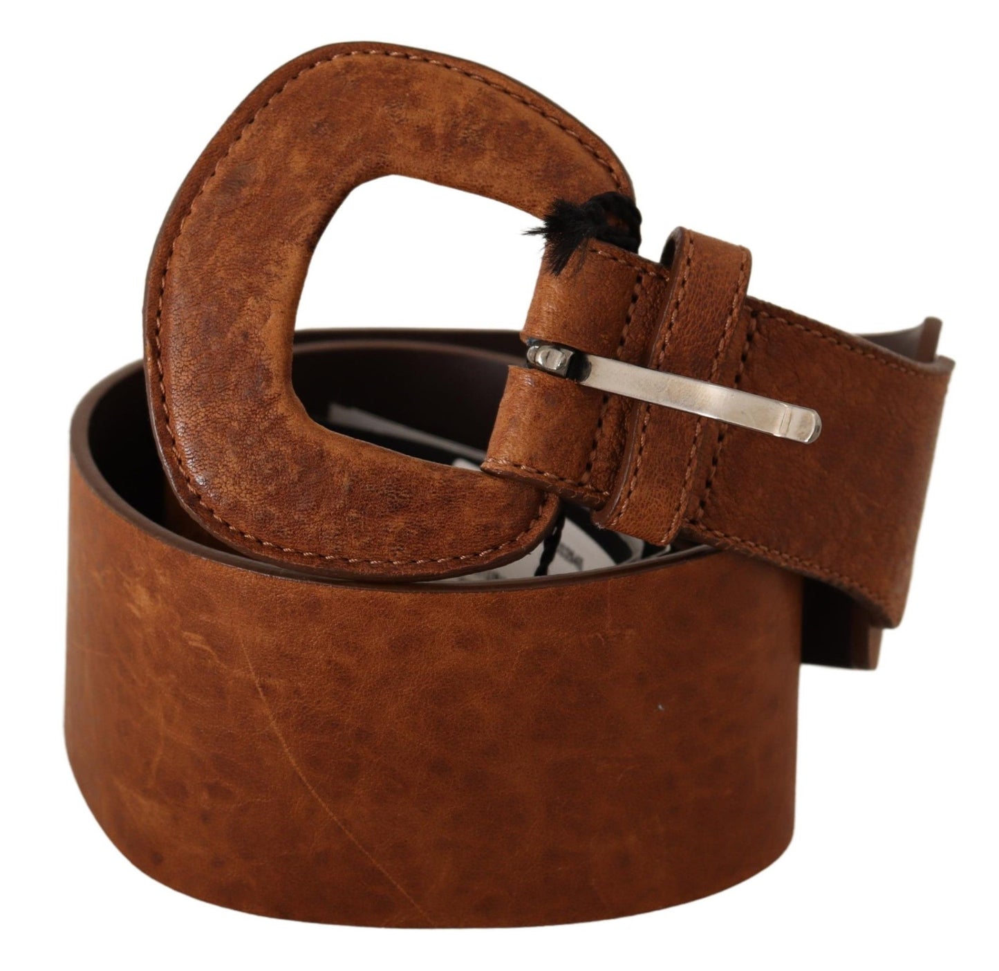 Costume national ceinture de mode en cuir marron