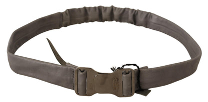 Costume national ceinture de mode en cuir gris