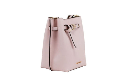 Michael Kors Bolso bandolera pequeño Emilia de piel color guijarro color polvo