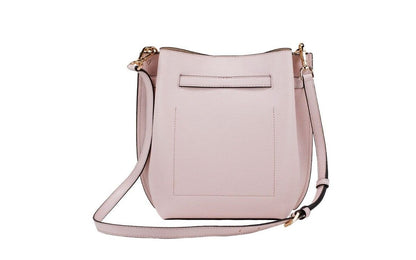 Michael Kors Bolso bandolera pequeño Emilia de piel color guijarro color polvo