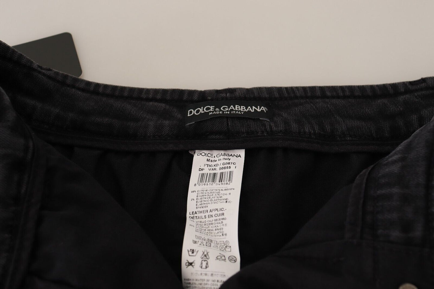 Dolce &amp; Gabbana - Jean large délavé gris