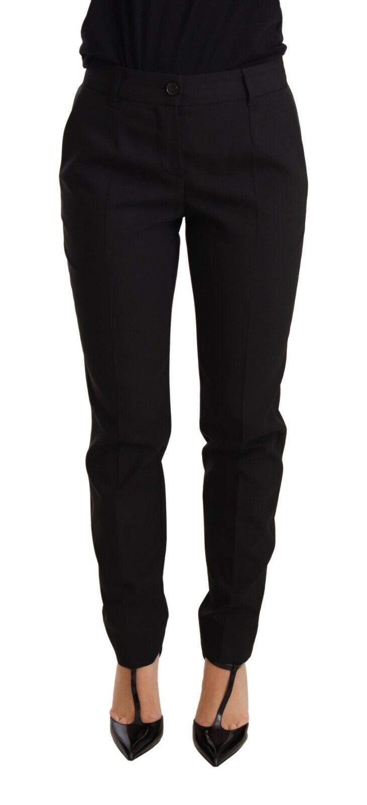 Pantalon fuselé en laine vierge Dolce &amp; gabbana