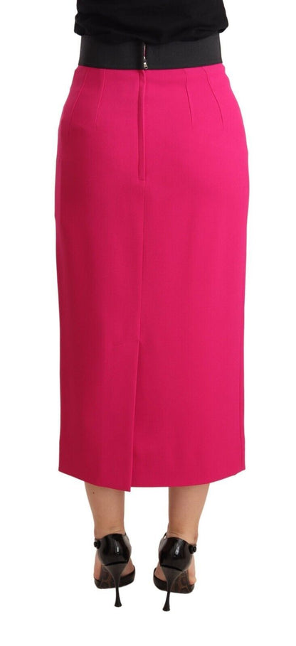 Dolce &amp; Gabbana - Jupe crayon taille haute en rose