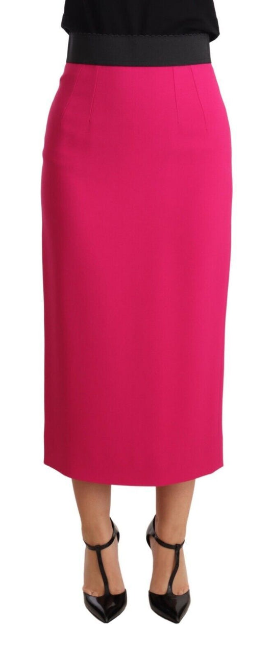 Dolce &amp; Gabbana - Jupe crayon taille haute en rose