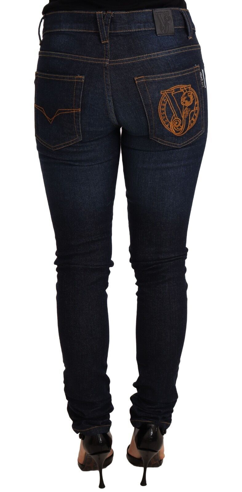 Versace jeans jean skinny taille basse de créateur