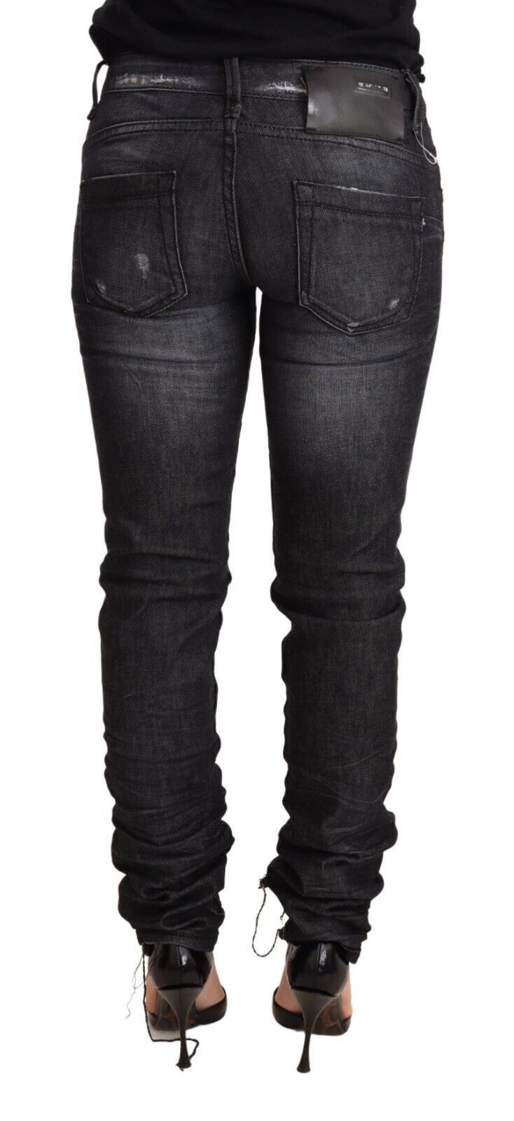 Acht jean skinny noir taille basse