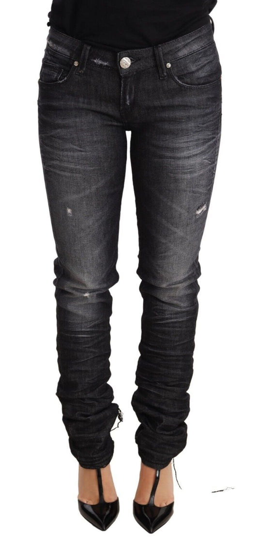 Acht jean skinny noir taille basse