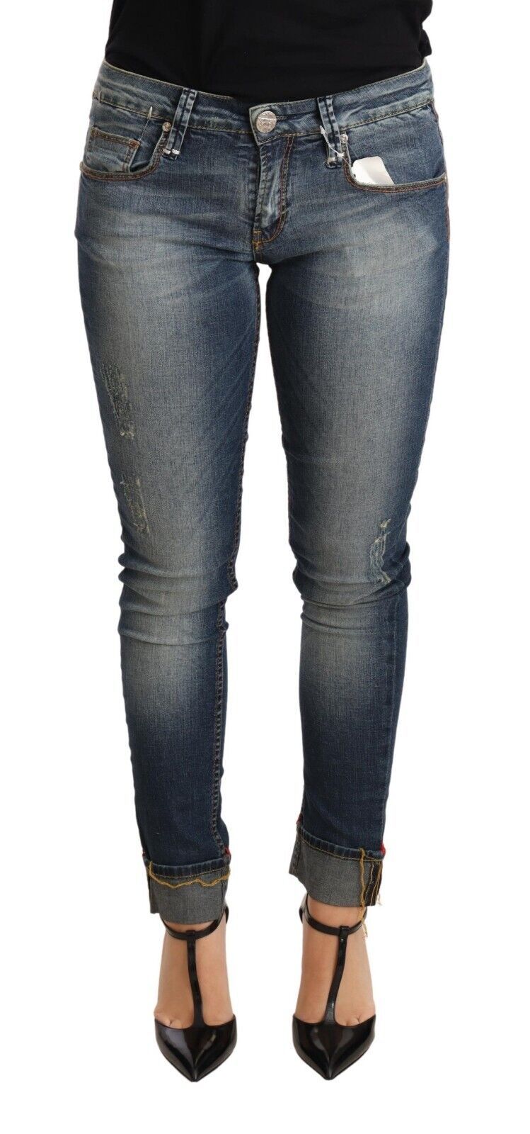 Denim skinny délavé bleu Acht