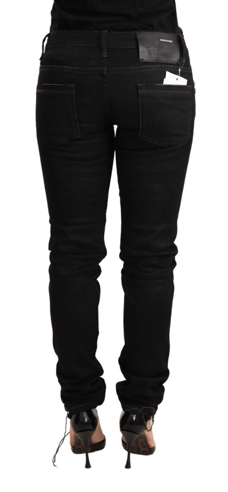 Jean skinny délavé noir élégant Acht