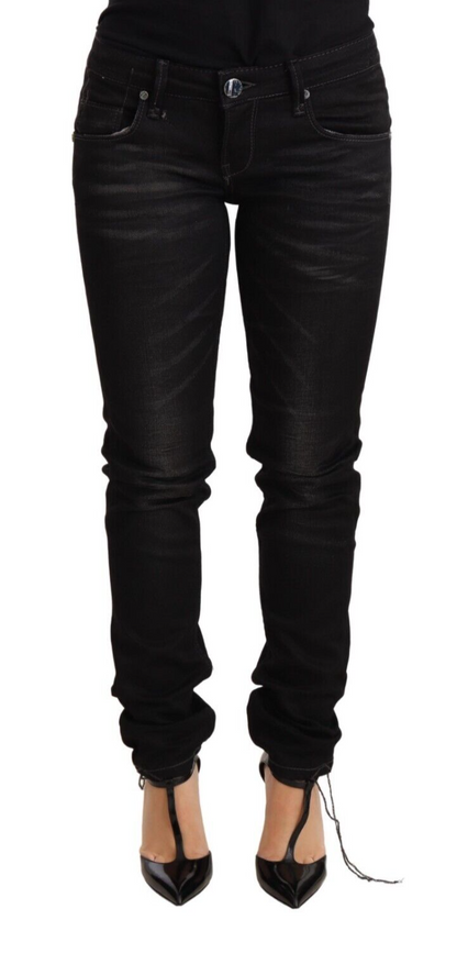 Jean skinny délavé noir élégant Acht