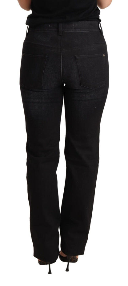 Ermanno scervino jean coupe droite délavé noir